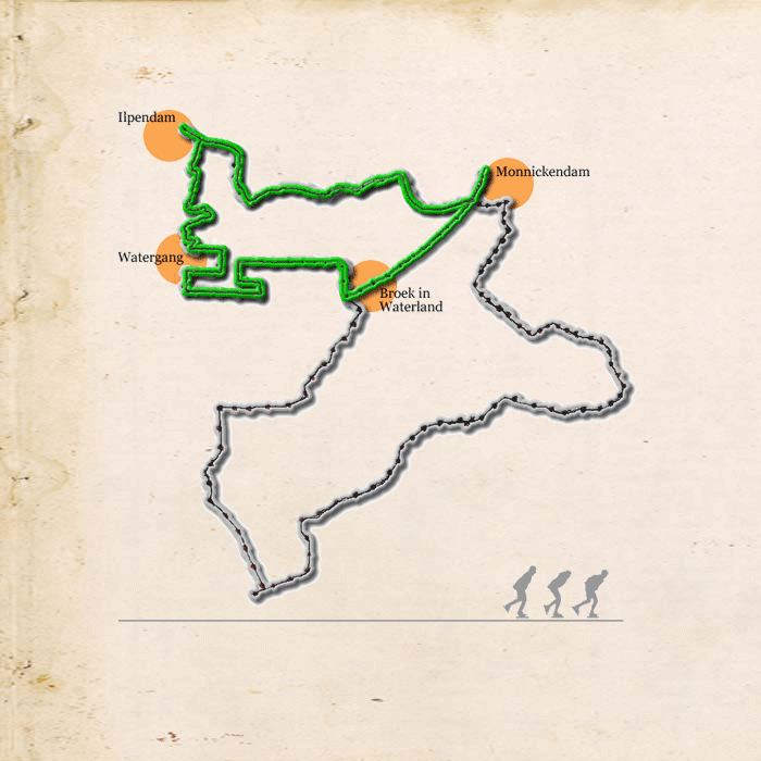 Traject Waterland Noordtocht